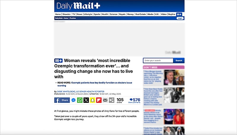 Dailymail page