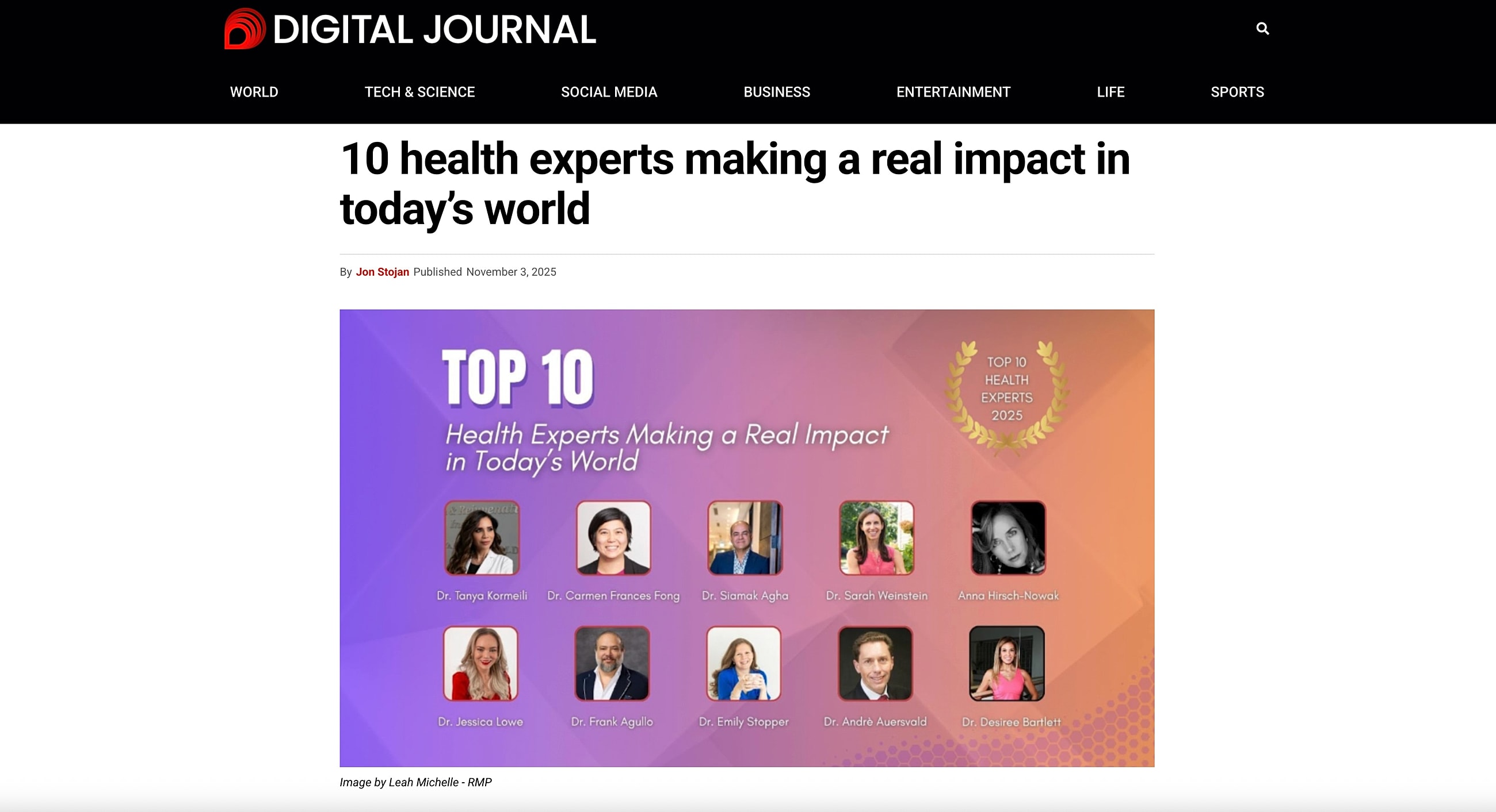 Digital Journal Page