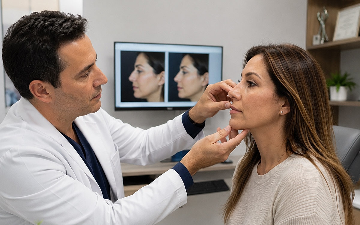 doctor consultation for nose surgery