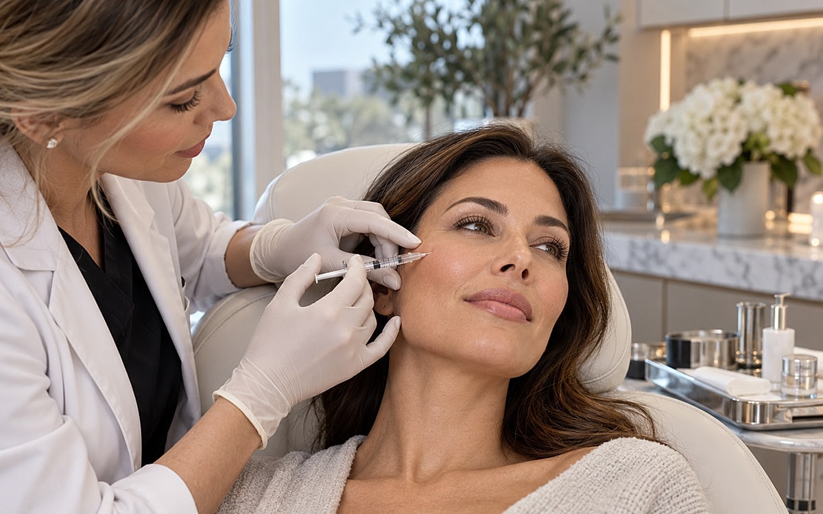 Botox procedure in a modern clinic setting.